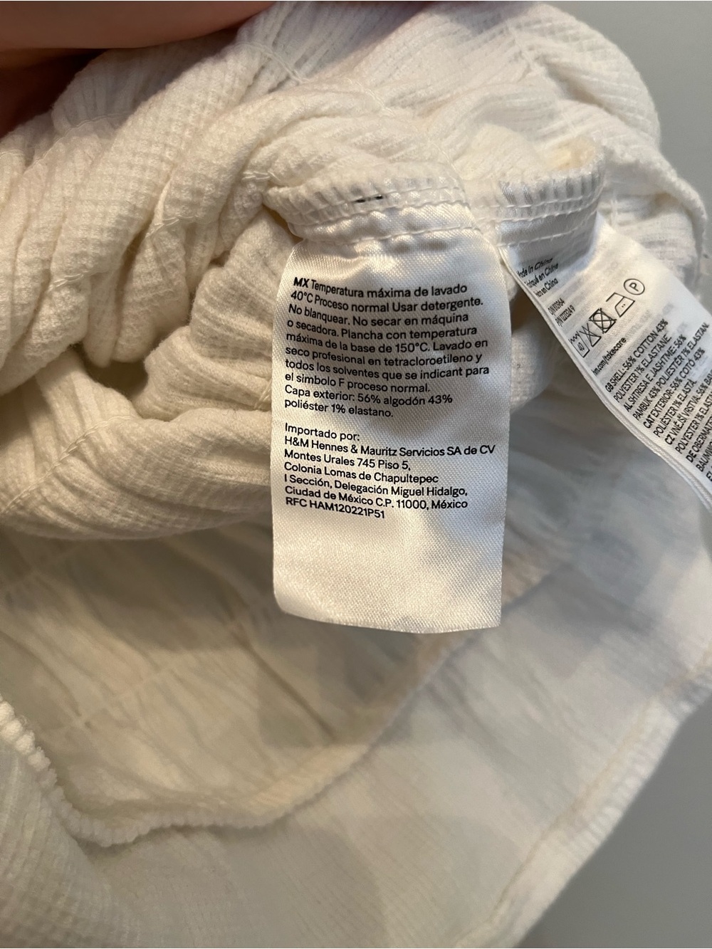 H&M White Smocked Square-Top Tank with Ruffle Straps - Picture 8 of 8